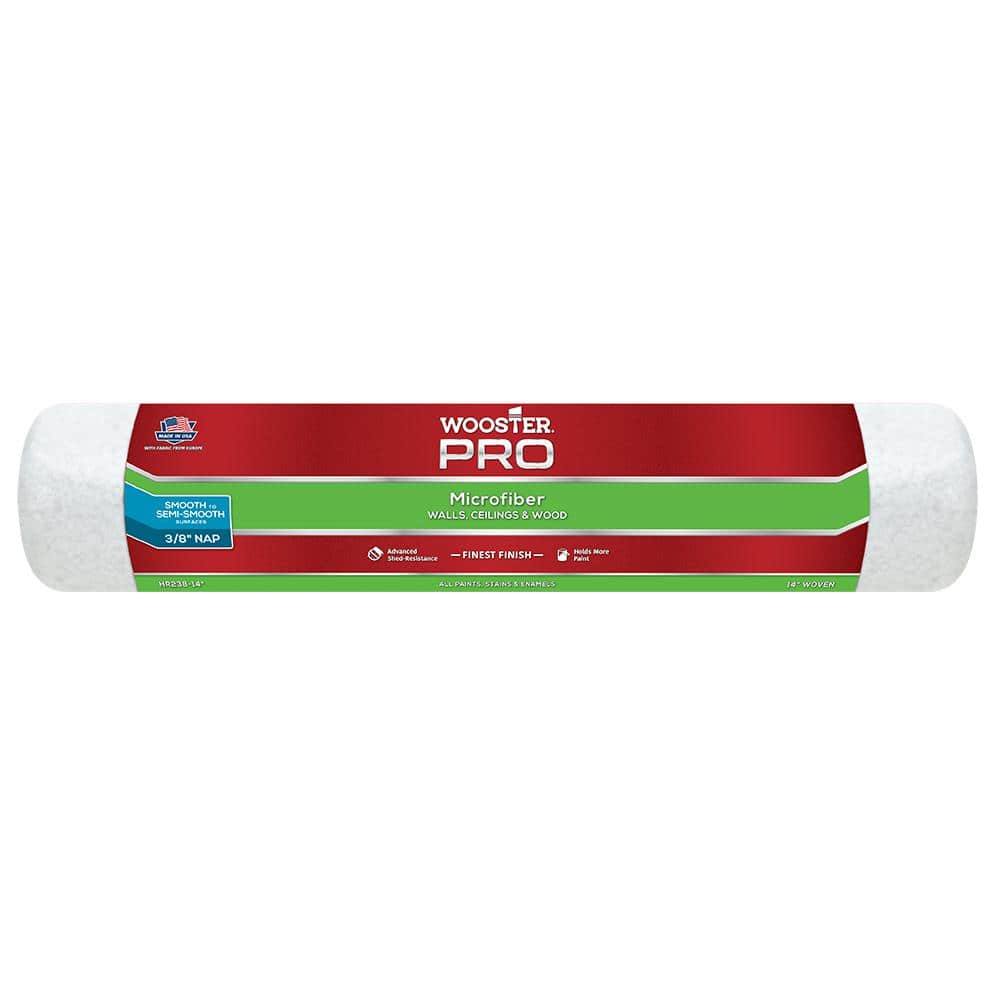 Wooster 14 in. x 3/8 in. Pro Microfiber High-Density Fabric Roller Cover