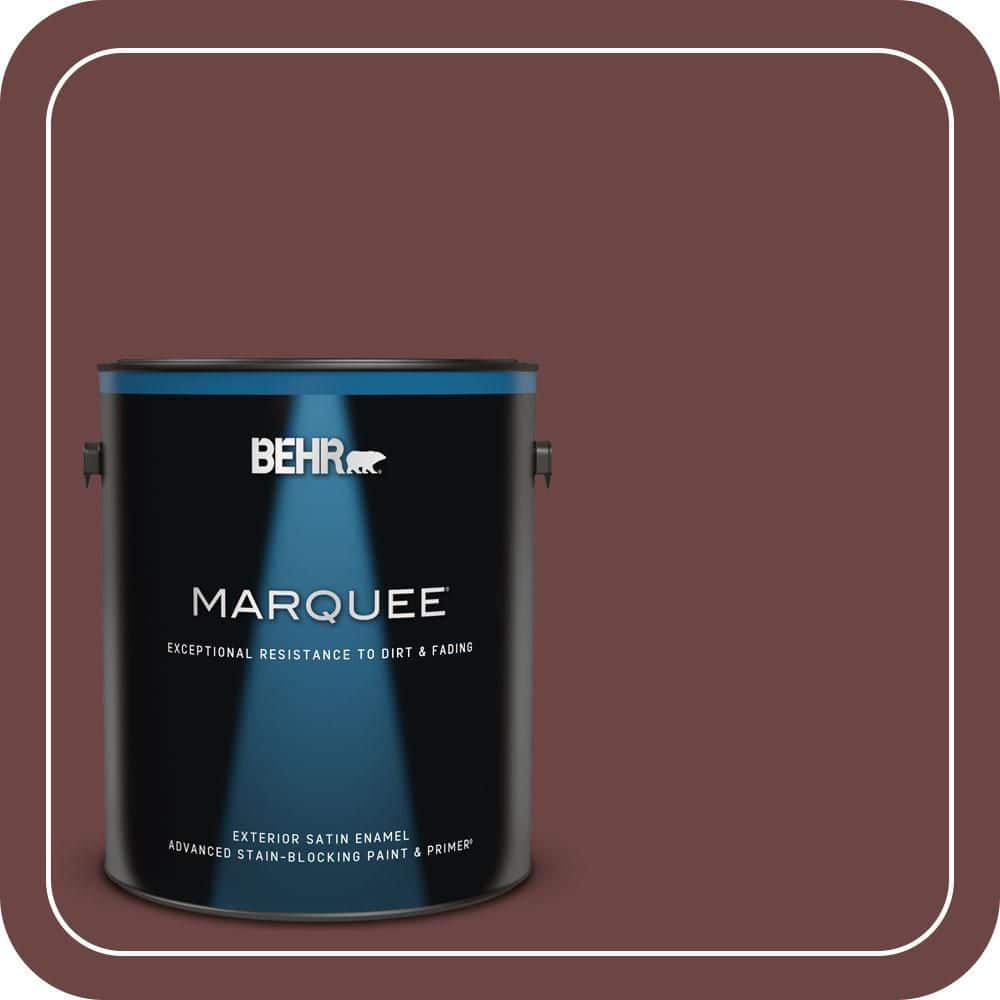 BEHR MARQUEE 1 gal. #QE-08 Oxford Satin Enamel Exterior Paint & Primer