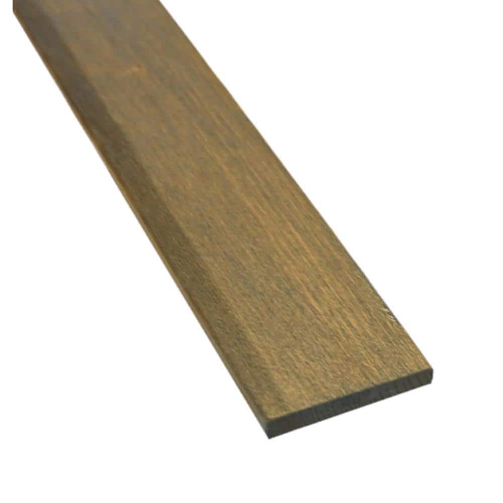 Timberchic Driftwood 48 in. End Cap Peel and Stick Wall Applique Panel