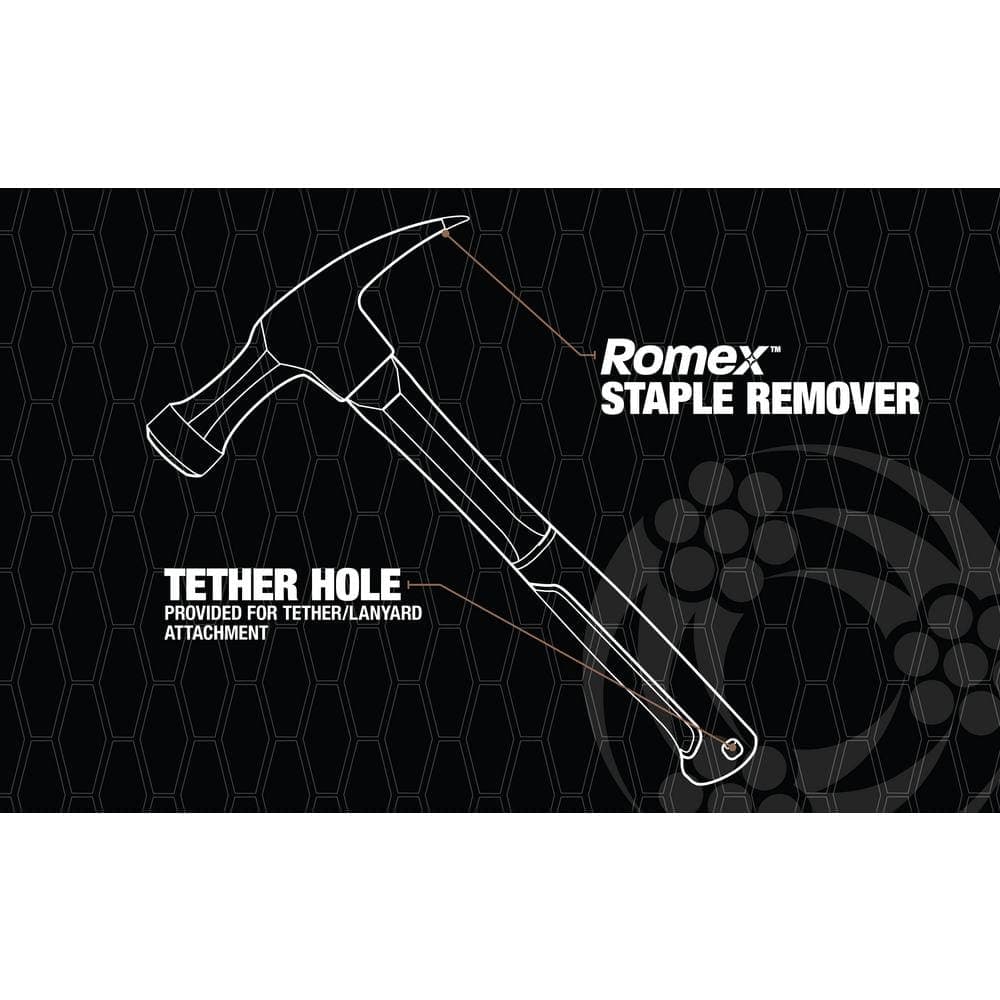 Southwire 18 oz. Heavy-duty Romex Electrician's Straight-Claw Hammer (3)