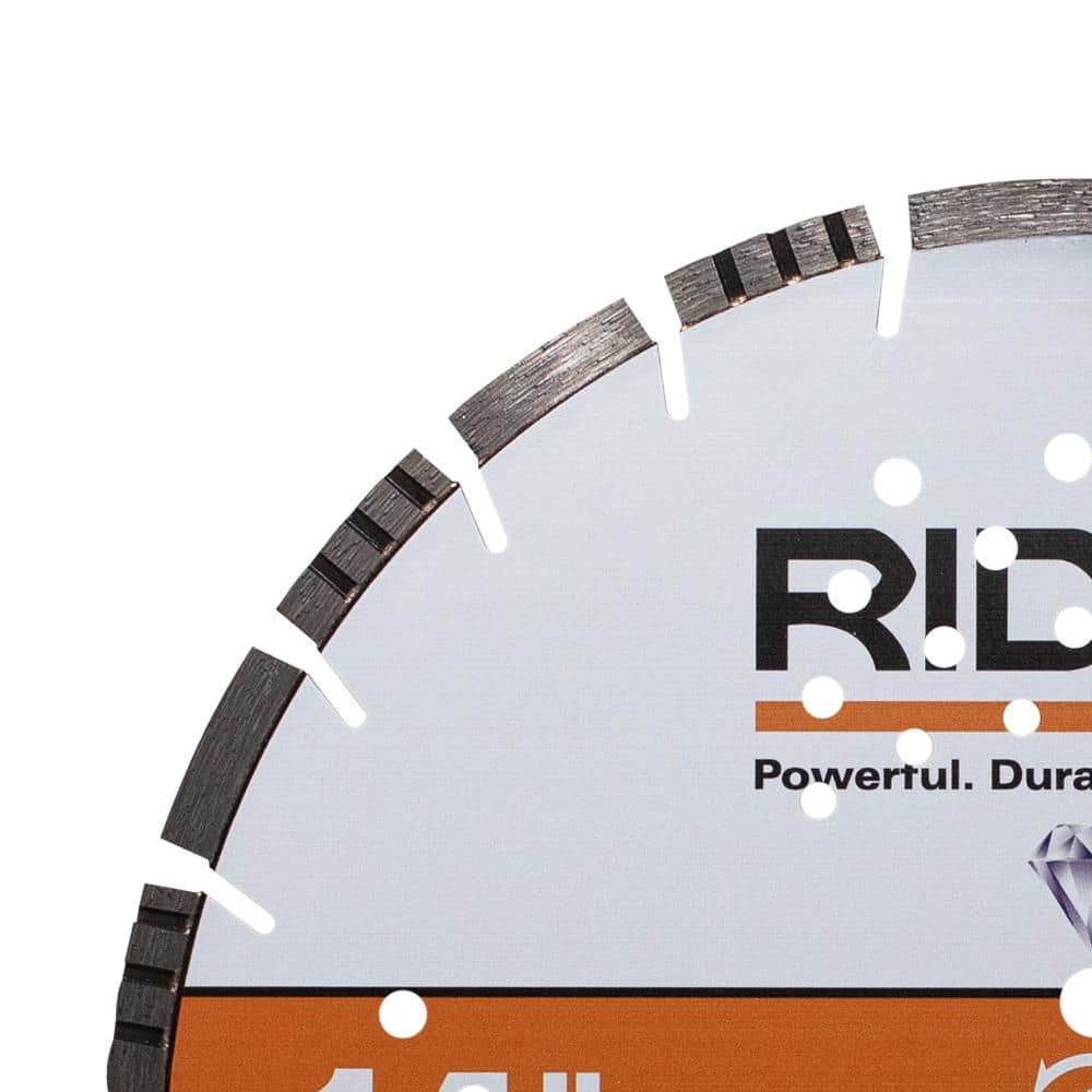 RIDGID 14 in. All-Cut Segmented Rim Diamond Saw Blade (3)
