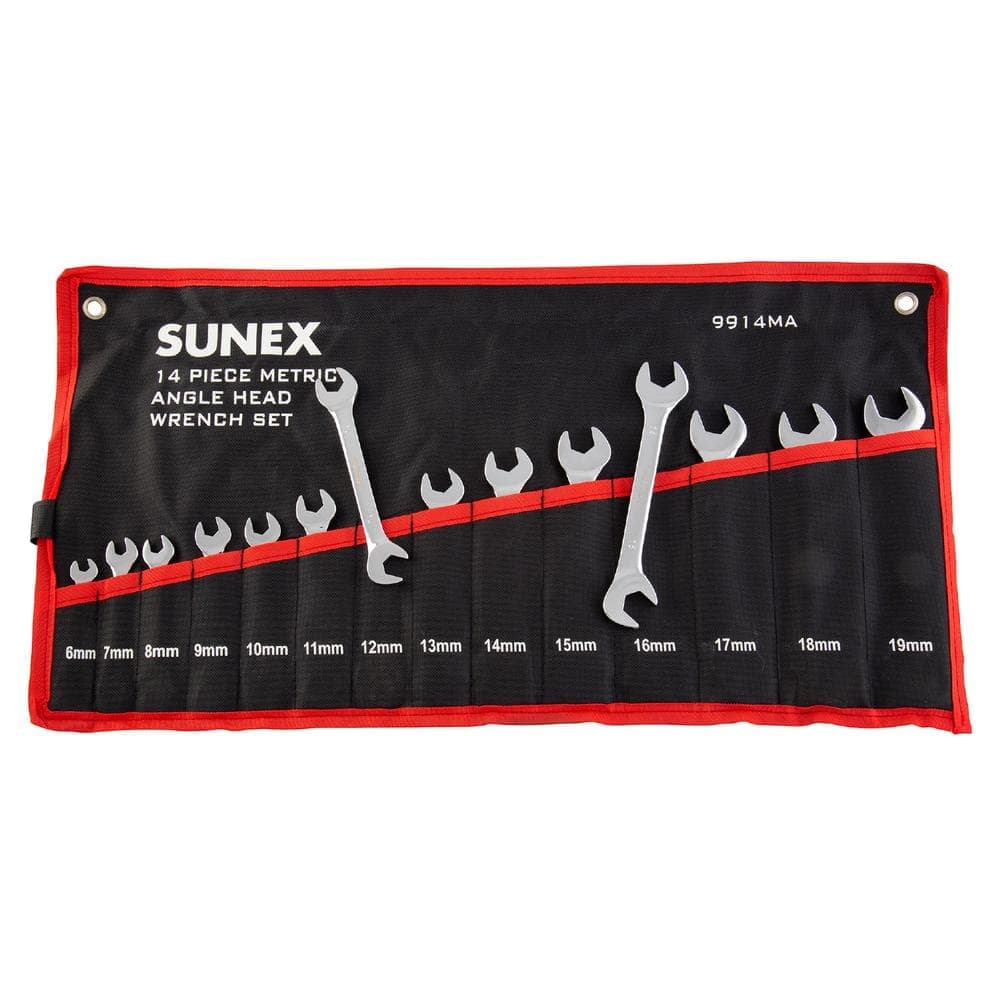 SUNEX TOOLS Metric Angle Head Wrench Set (14-Pcs) (1)