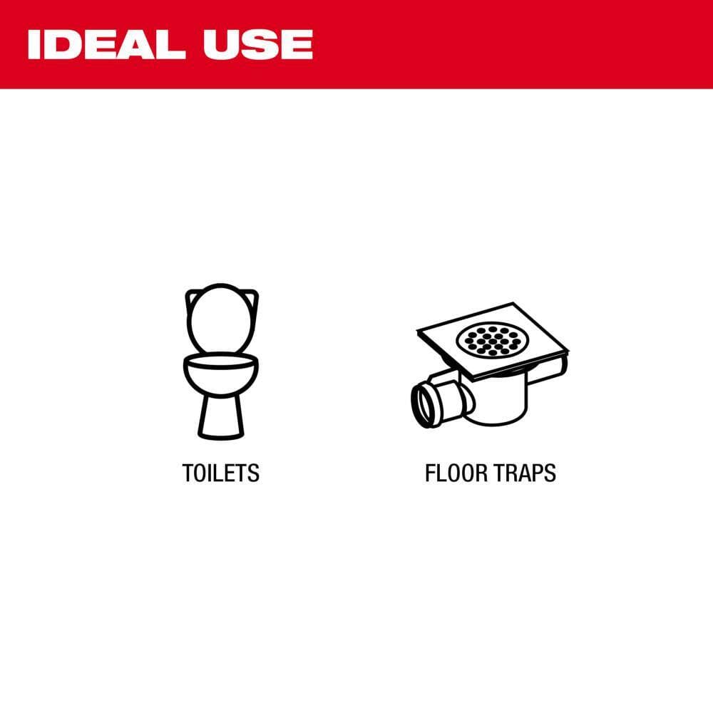 Milwaukee Trap Snake 6 ft. Toilet Auger Plumbing Drain Snake (2-Pack) (3)