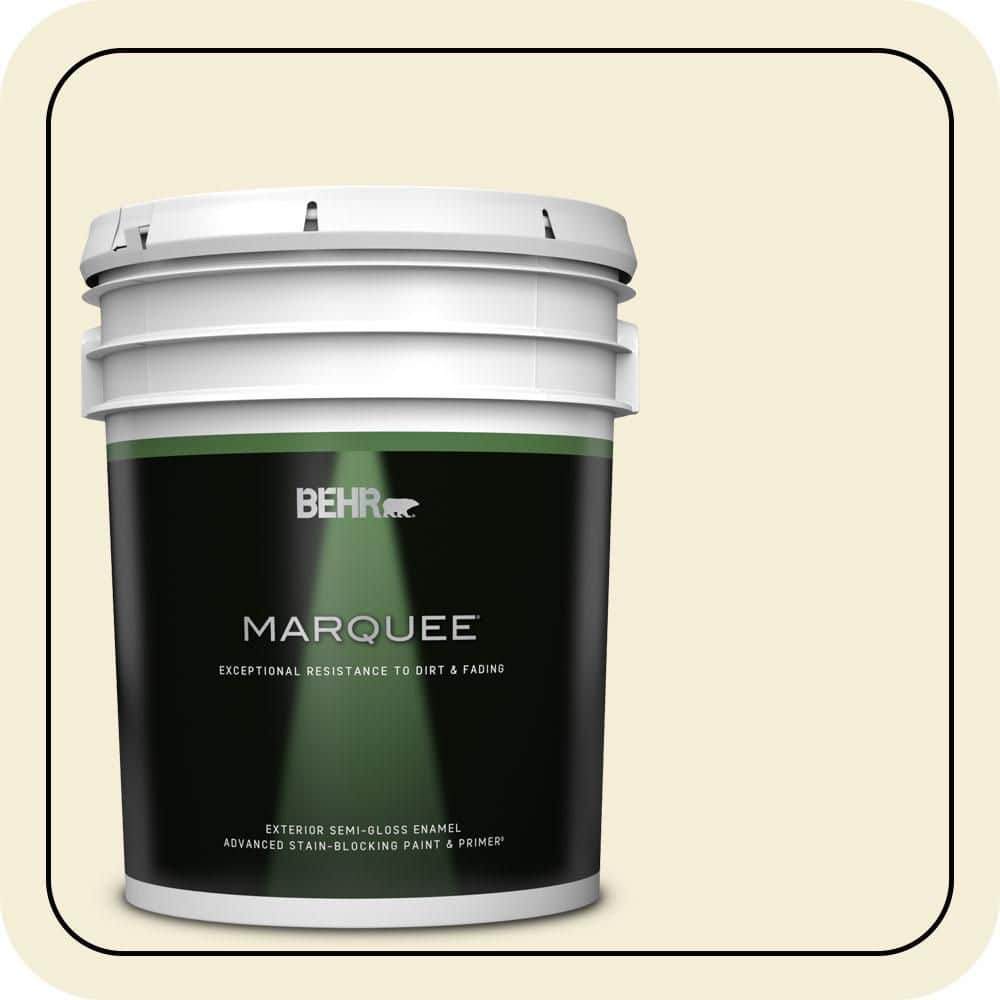 BEHR MARQUEE 5 gal. #PPU7-14 Apple Core Semi-Gloss Enamel Exterior Paint & Primer