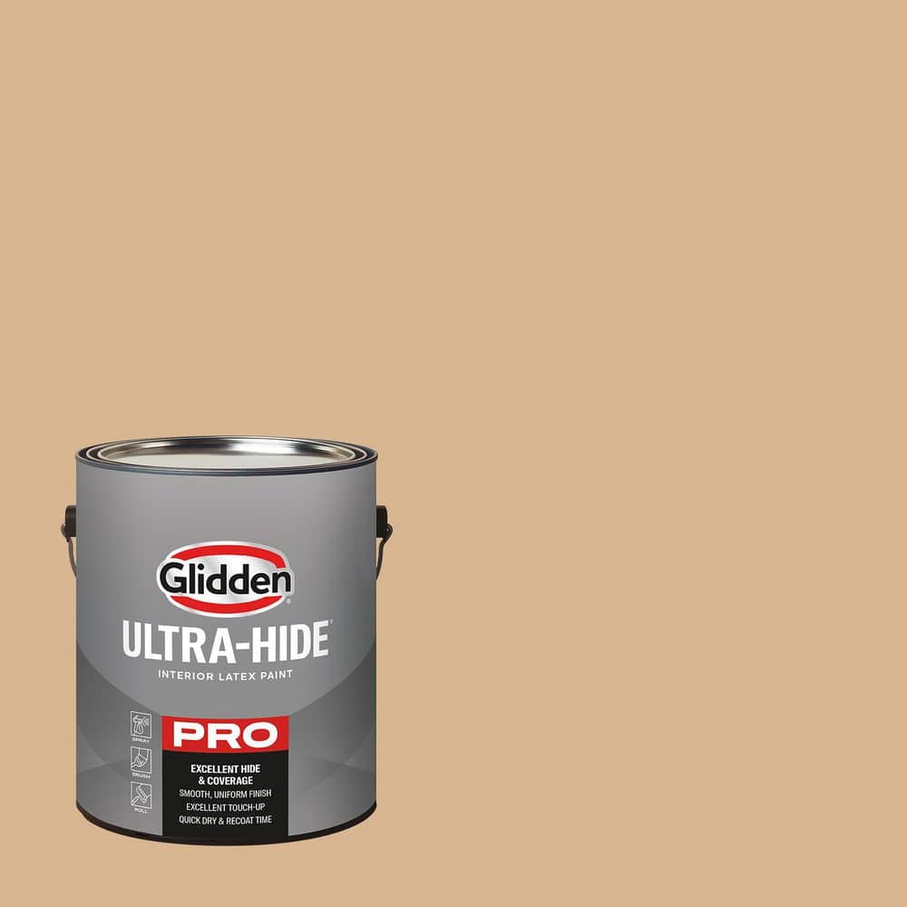 Glidden Ultra-Hide 1 gal. PPG1080-3 Nutmeg Glow Semi-Gloss Interior Paint