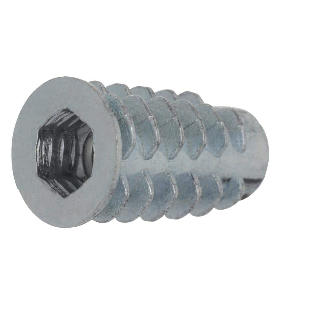 Everbilt 1/4 in. x 20 mm Type D Zinc Insert Nut Screw (4)