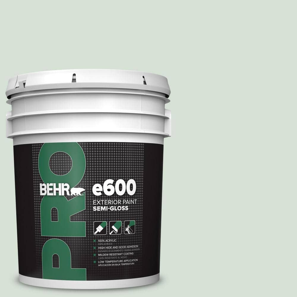 BEHR PRO 5 gal. #S410-1 River Mist Semi-Gloss Exterior Paint