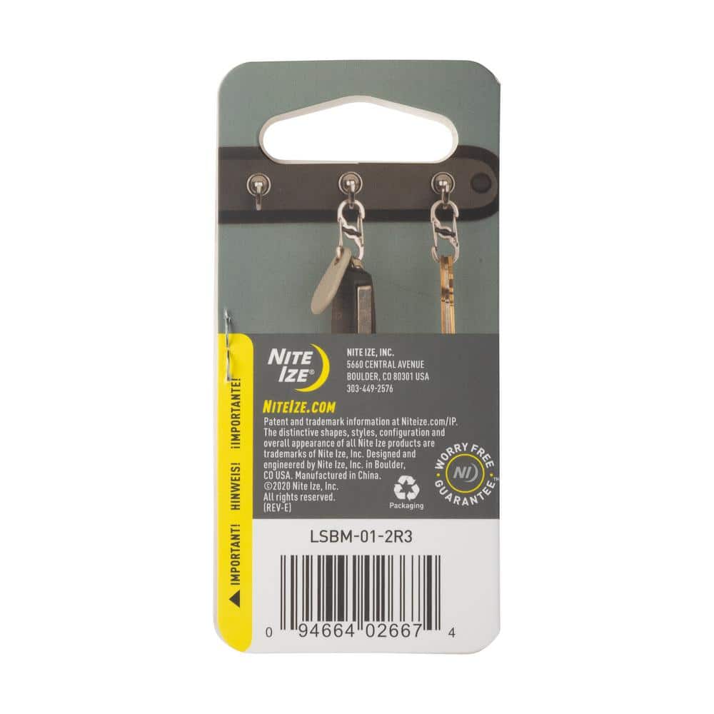 Nite Ize Black S-Biner MicroLock (2-Pack) (2)