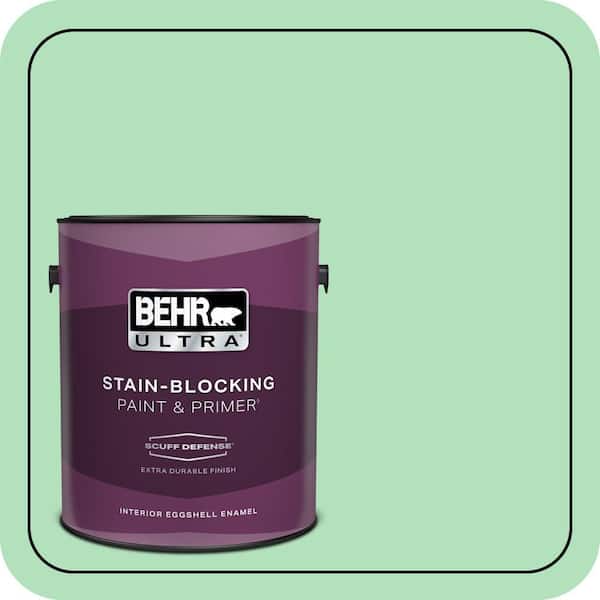 BEHR ULTRA 1 gal. #P400-3 Folk Tale Extra Durable Eggshell Enamel Interior Paint & Primer (2)