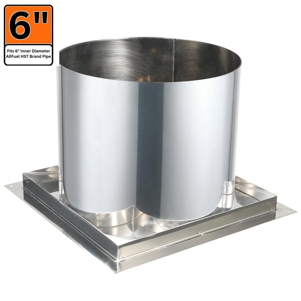 ALLFUEL HST 6 in. x 10 in. Firestop Radiation Shield for Double Wall Chimney Pipe