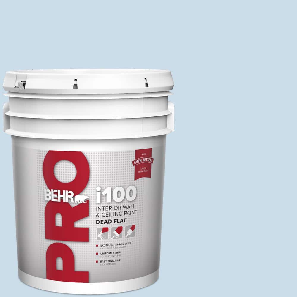 BEHR PRO 5 gal. #M510-1 Blue Me Away Dead Flat Interior Paint