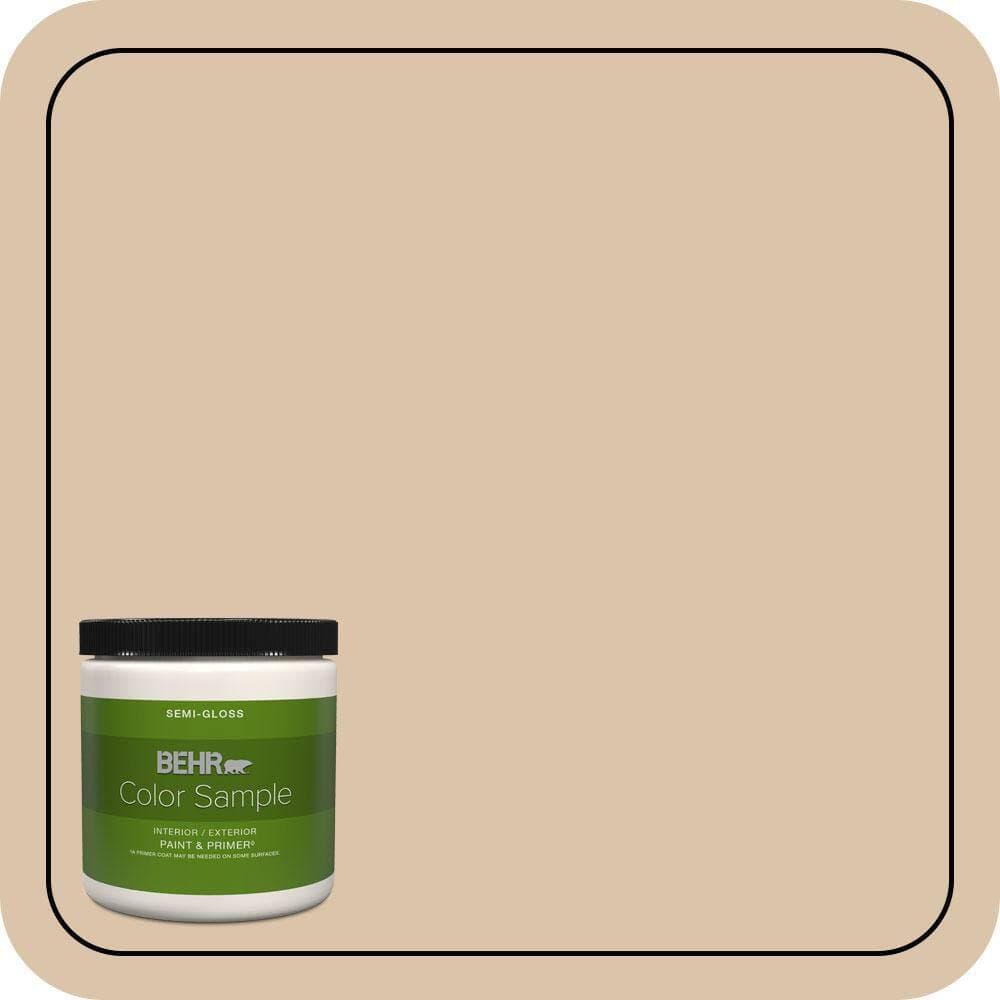 BEHR PREMIUM PLUS 8 oz. #PPU4-08 Plateau Semi-Gloss Interior/Exterior Paint & Primer Color Sample