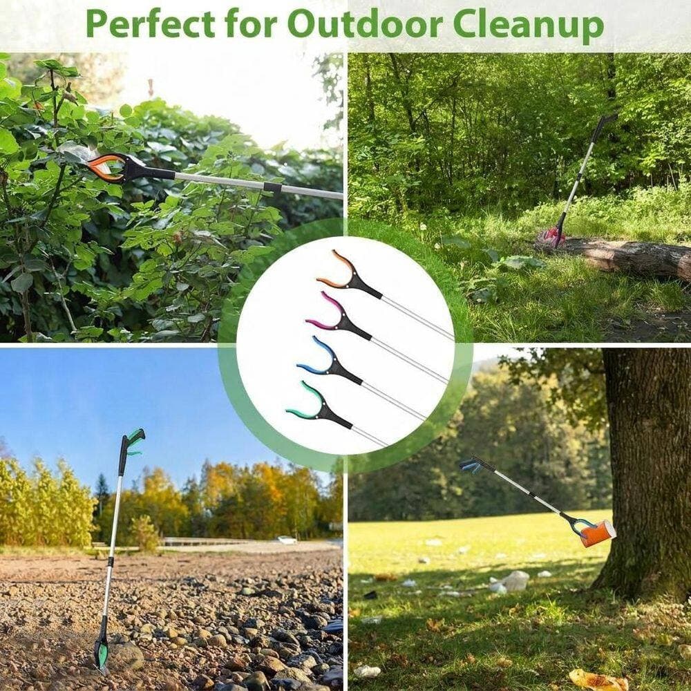 Misopily 32 in. Trash Grabber Tool 4-Pack Heavy Duty Litter Picker with Rotating Jaw and Magnetic Tip for Outdoor Cleanup (2)