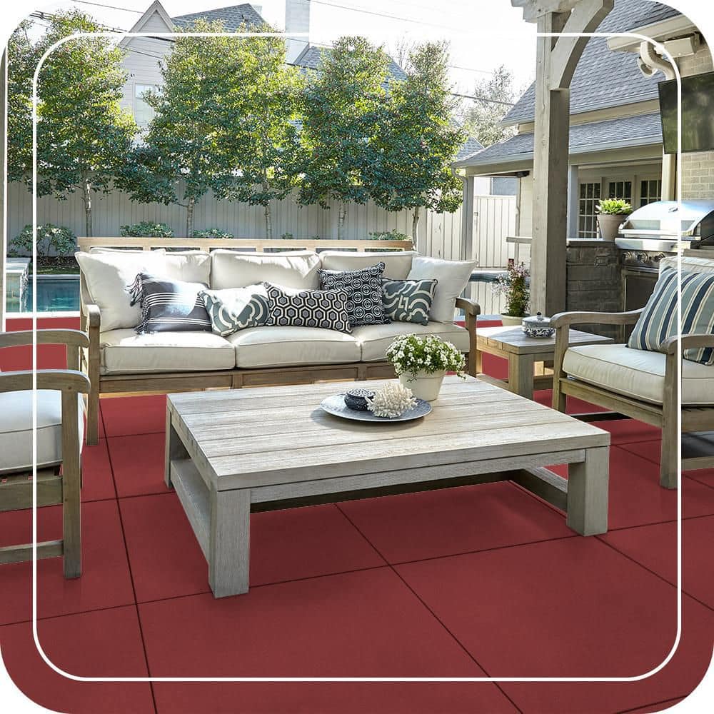BEHR PREMIUM #PPU1-10 Textured Low-Lustre Enamel Interior/Exterior Porch and Patio Anti-Slip Floor Paint (3)