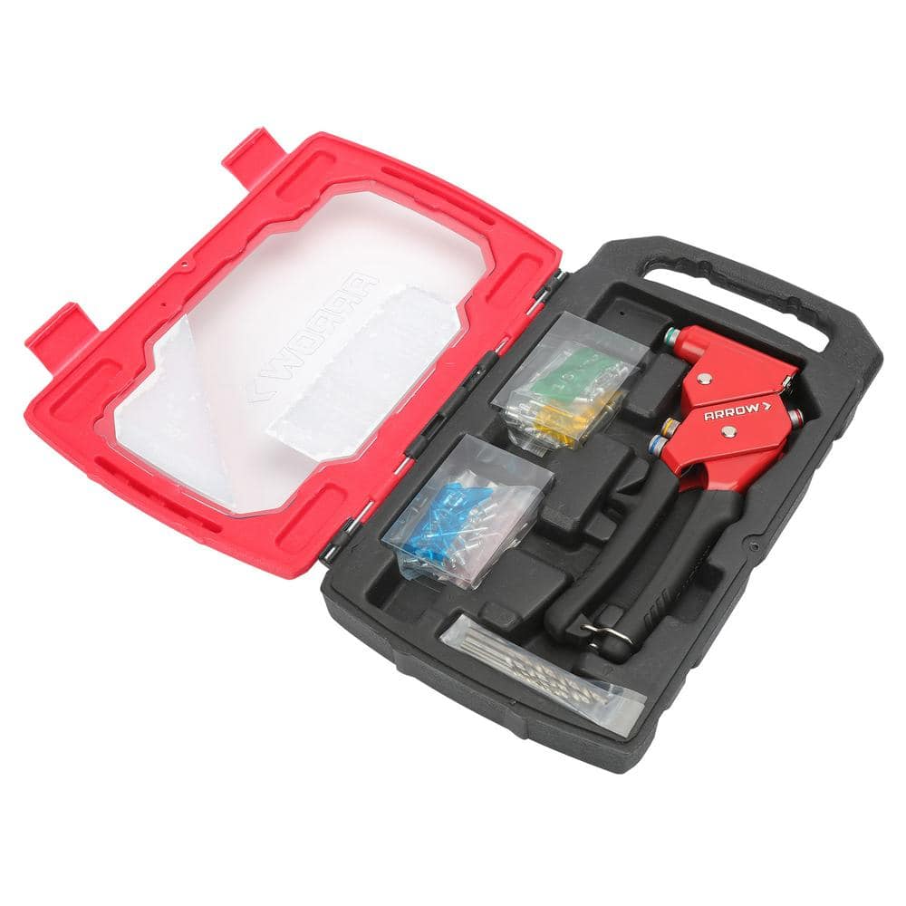 Arrow 1-Handed Swivel Riveter Kit (4)