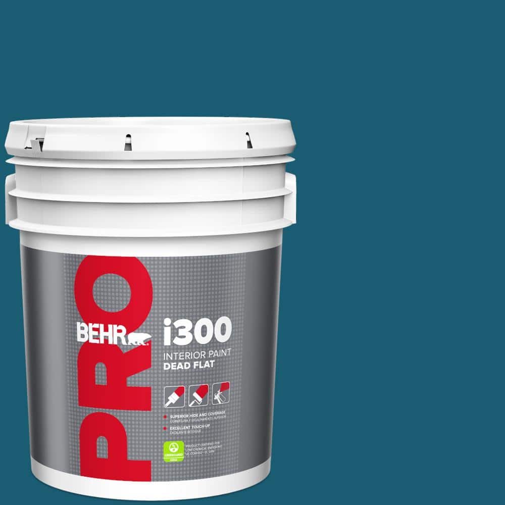 BEHR PRO 5 gal. #540D-7 Deep Blue Sea Dead Flat Interior Paint
