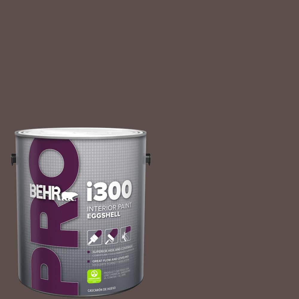 BEHR PRO 1 gal. #ECC-28-3 Charred Hickory Eggshell Interior Paint