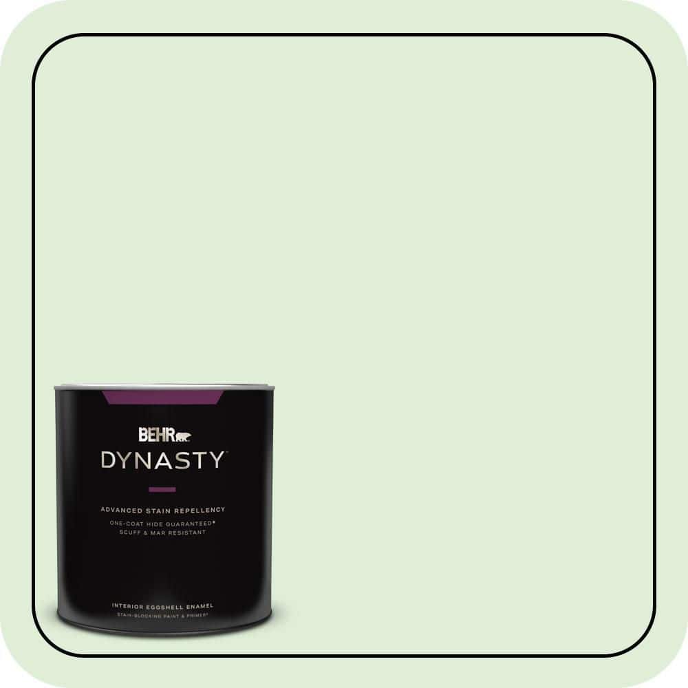 BEHR DYNASTY 1 qt. #440C-2 Cucumber Crush Eggshell Enamel Interior Stain-Blocking Paint & Primer