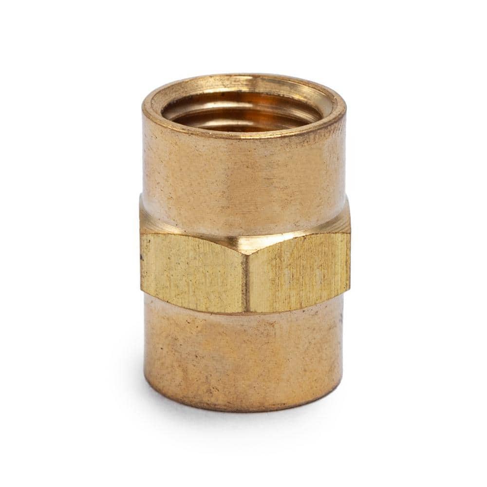 LTWFITTING 1/4 in. FIP Brass Pipe Coupling Fitting (2)