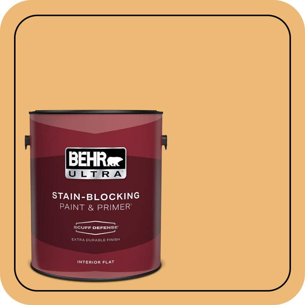 BEHR PREMIUM PLUS #BIC-29 Kernel Enamel Interior/Exterior Paint & Primer Color Sample (1)