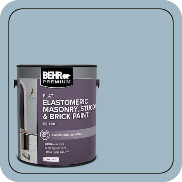 BEHR PREMIUM 1 gal. #MS-73 Aegean Sky Elastomeric Masonry, Stucco and Brick Exterior Paint (2)