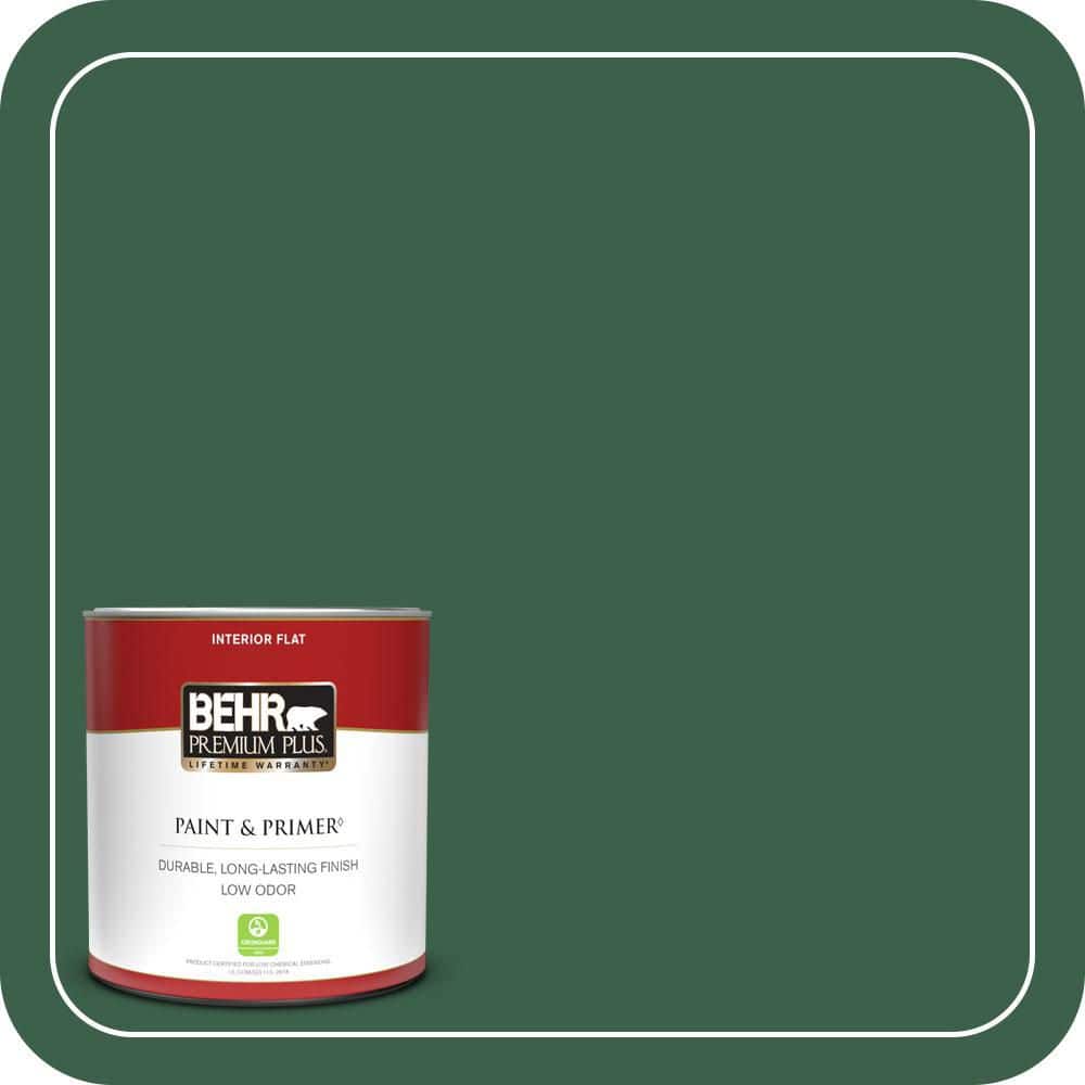 BEHR PREMIUM PLUS #470D-7 Windy Pine Interior/Exterior Paint & Primer Color Sample (1)