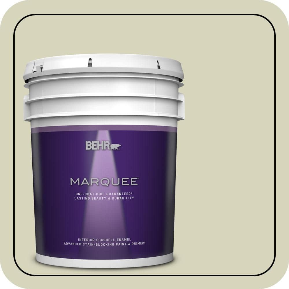 BEHR MARQUEE 5 gal. #PPU9-17 Pale Cucumber Eggshell Enamel Interior Paint & Primer