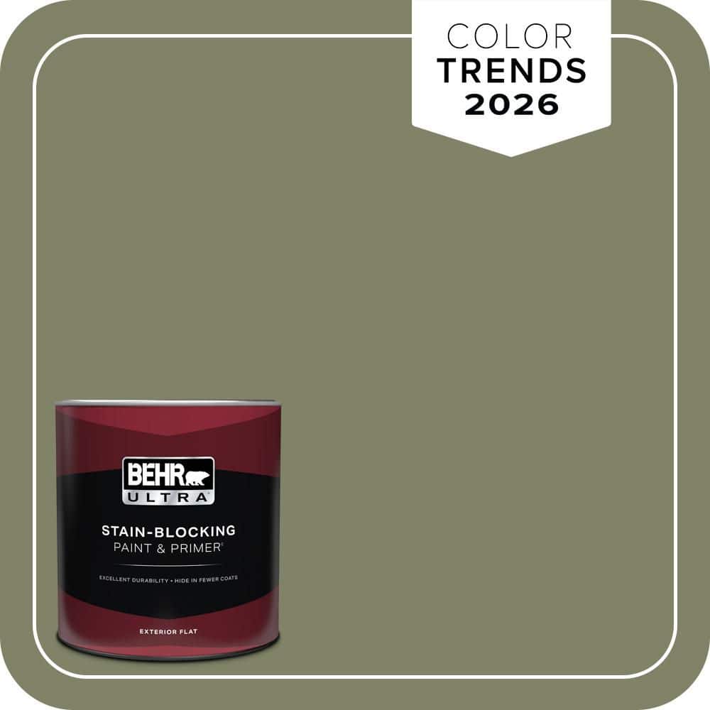 BEHR ULTRA 1 qt. #S380-6 Ecological Flat Exterior Paint & Primer
