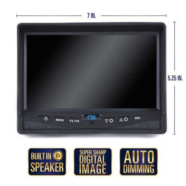 REAR VIEW SAFETY 540TVL Back-Up Camera System with 7 in. Flush Mount Monitor (3)