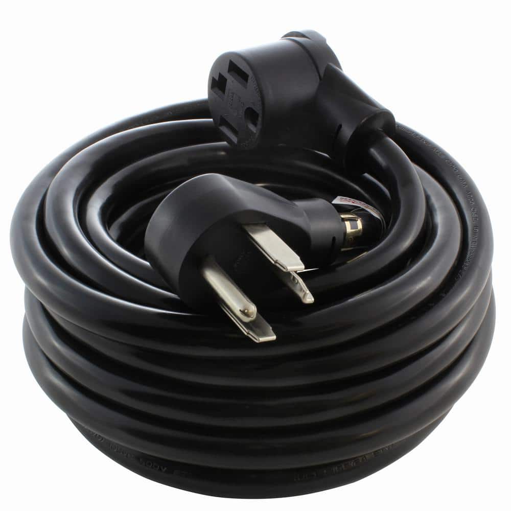 AC WORKS 10 ft. 30 Amp 125/250 -Volt NEMA 14-30 4-Prong Dryer Heavy-Duty STW 10/4 Extension Cord (1)
