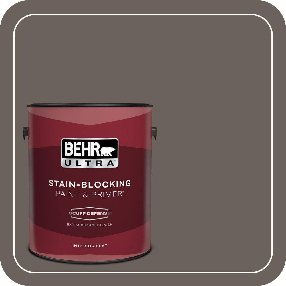 BEHR ULTRA 1 gal. #T11-8 Back Stage Extra Durable Flat Interior Paint & Primer (1)