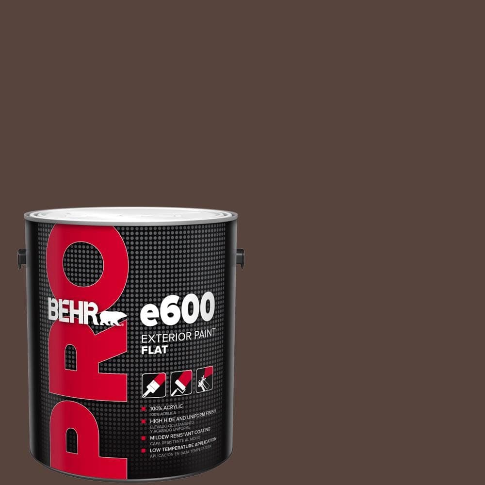 BEHR PRO 1 gal. #BXC-78 Cordovan Leather Flat Exterior Paint