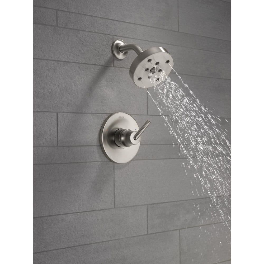 Delta Trinsic 1-Handle Wall Mount Shower Faucet Trim Kit H2Okinetic (Valve Not Included) (2)