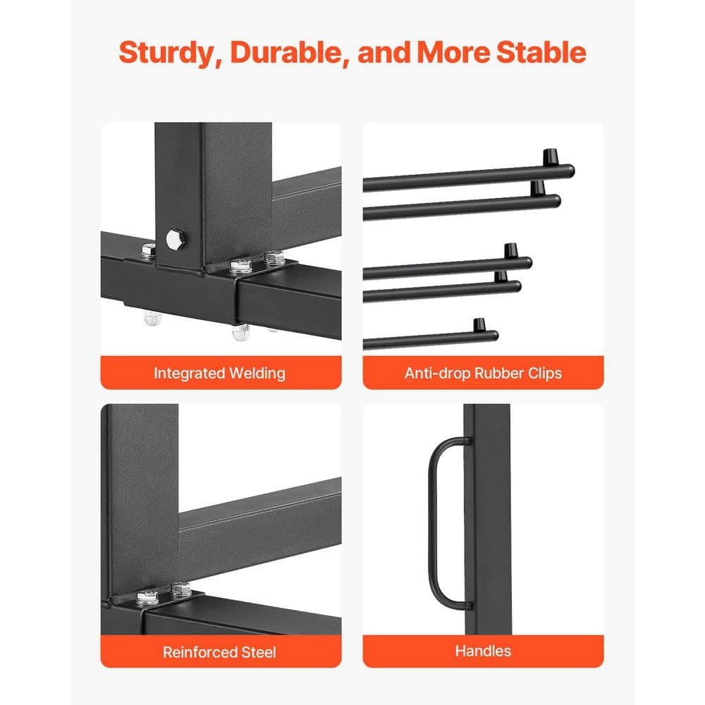 VEVOR Folding Chair Rack, 400 lbs. Capacity, Chair Cart for 42 Chairs or 12 Tables, Multi-Function Chair Storage Dolly (3)