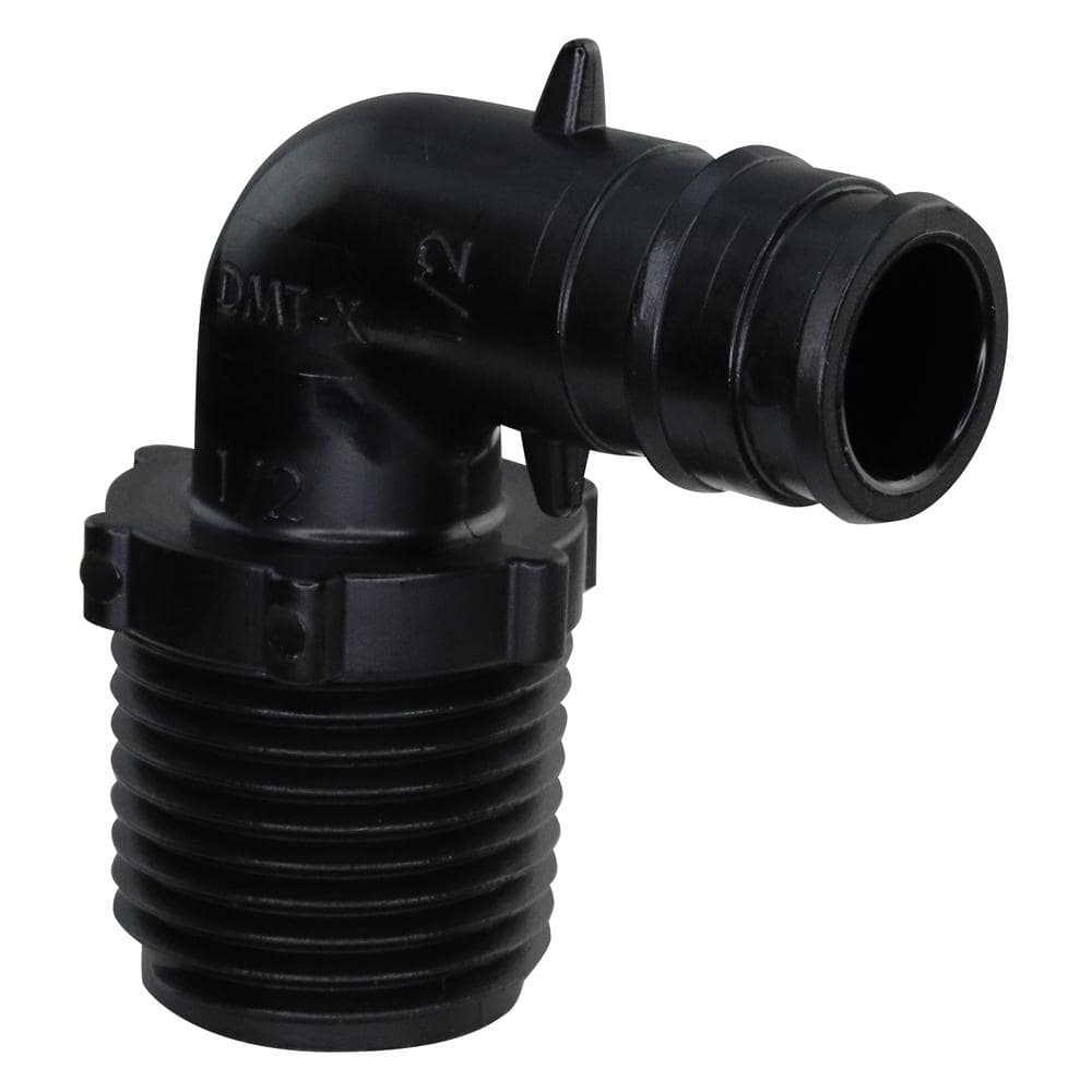 Apollo 1/2 in. x 1/2 in. Poly-Alloy PEX-A Expansion Barb x MNPT Male 90° Elbow Adapter (5-Pack) (3)