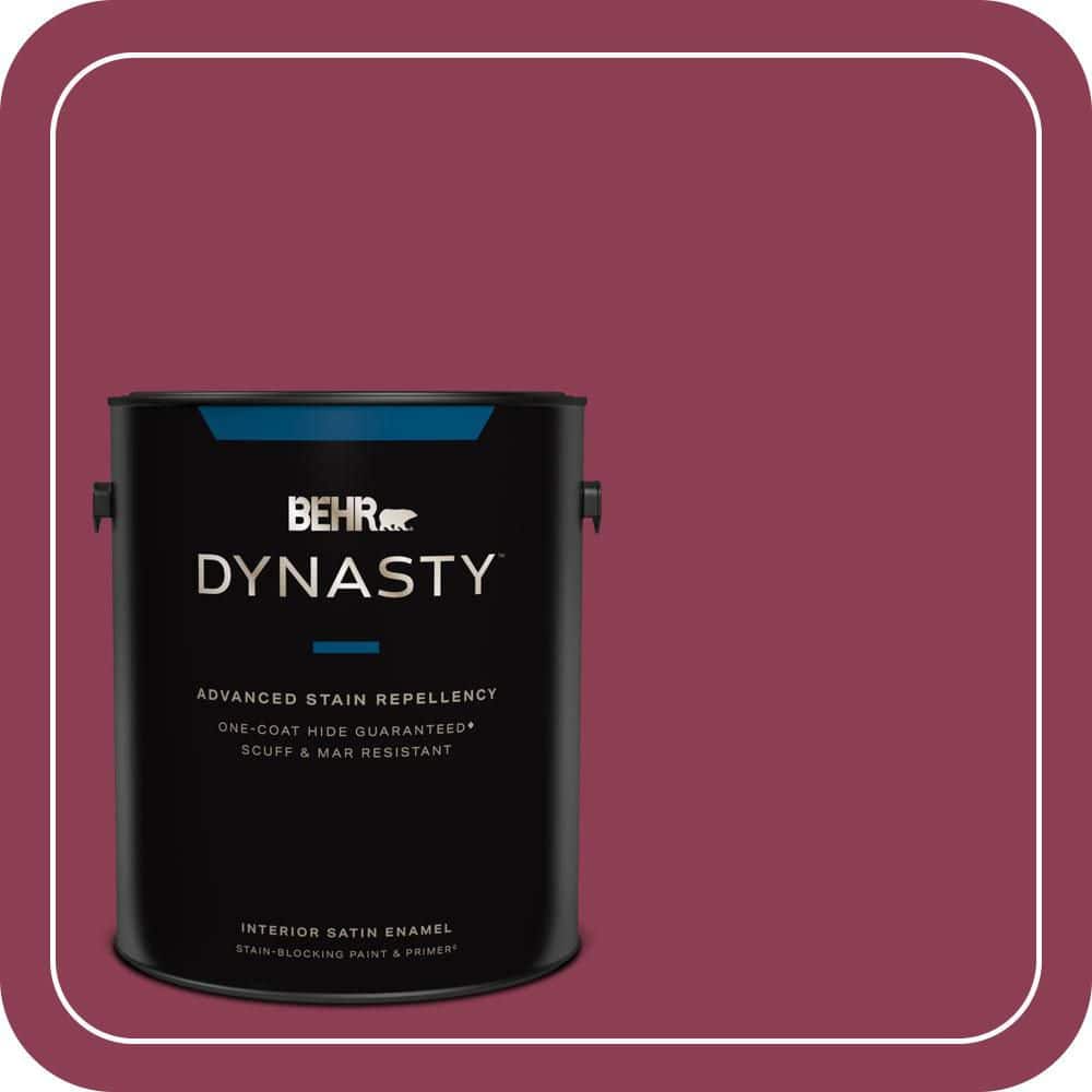 BEHR DYNASTY 1 gal. #T15-1 Liaison Satin Enamel Interior Stain-Blocking Paint and Primer