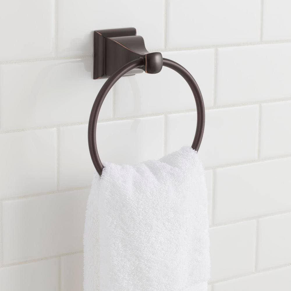 Glacier Bay Milner Towel Ring in Bronze (3)