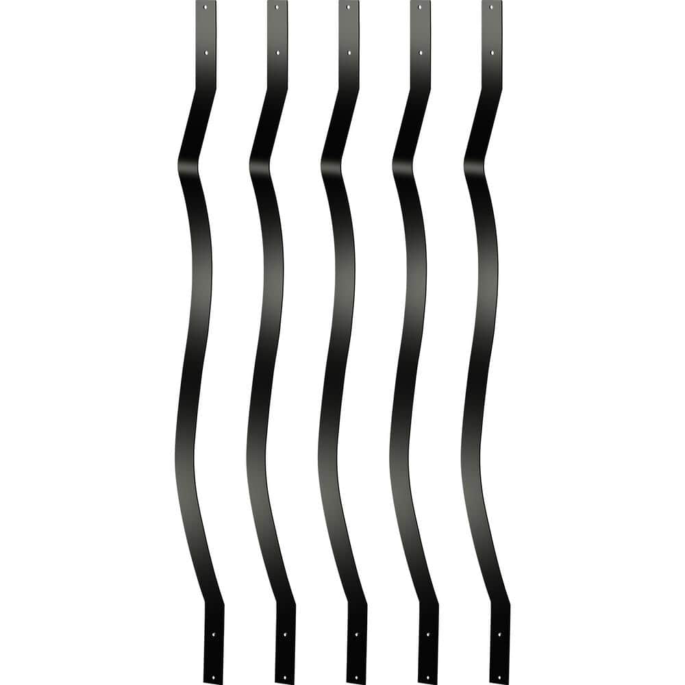SVOPES 61-Pack Metal Deck Balusters, 29.5 x 1 in. Staircase Spindles, Aluminum Alloy Railing for Wood and Composite Deck (1)