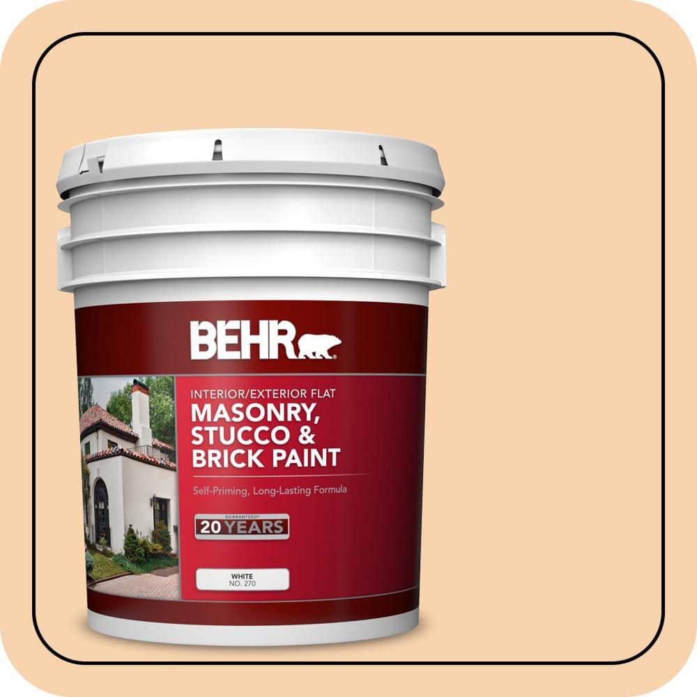 BEHR 5 gal. #M240-3 Ice Cream Parlour Flat Masonry, Stucco and Brick Interior/Exterior Paint