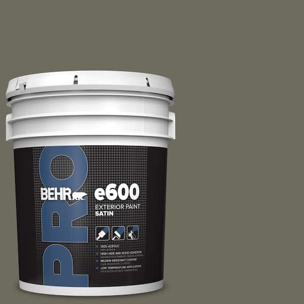BEHR PRO 5 gal. #N370-6 Gladiator Gray Satin Exterior Paint (2)