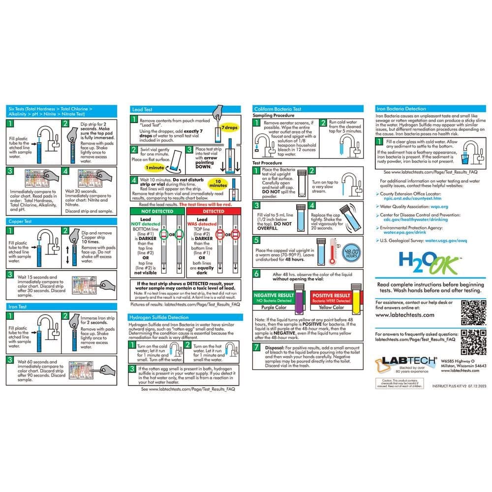 LABTECH H2O OK Plus Complete Water Analysis Test Kit (4)