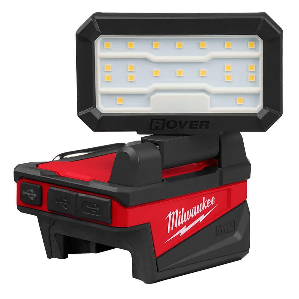Milwaukee M18 18-Volt Lithium-Ion Cordless 1000 Lumens ROVER Compact Folding Flood Light with USB Charging (Tool-Only) (1)