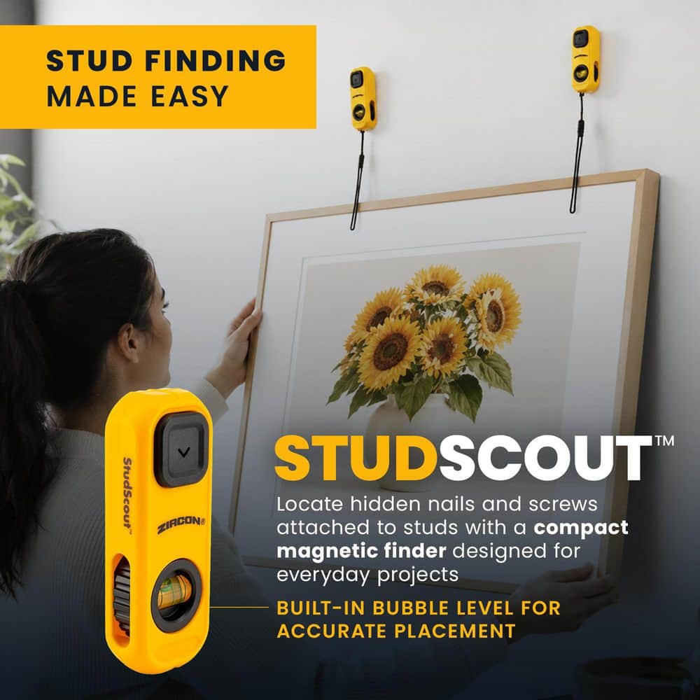 Zircon StudScout Magnetic Easy to Use Stud Finder with Built‑in Level and Marking Button (3)