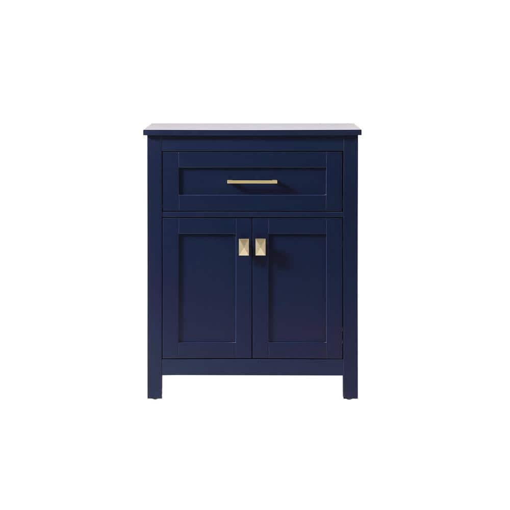 Unbranded Timeless Home 24 in. W x 16 in. D x 30 in. H Blue Freestanding Linen Cabinet (1)