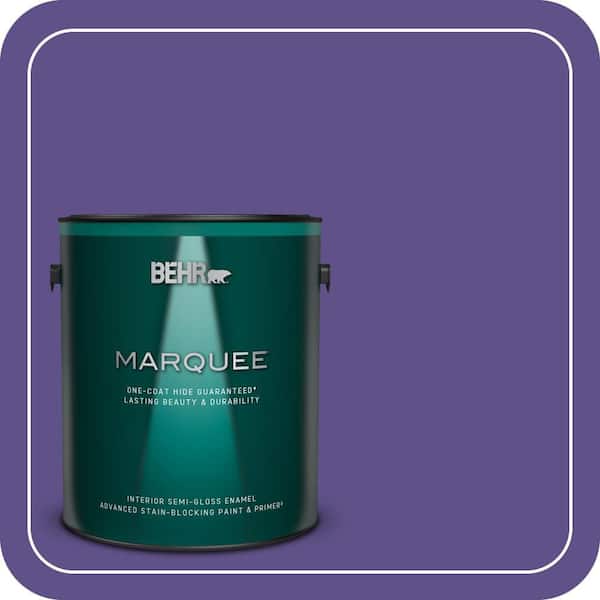 BEHR MARQUEE 1 gal. #P560-7 Kings Court Semi-Gloss Enamel Interior Paint & Primer (2)