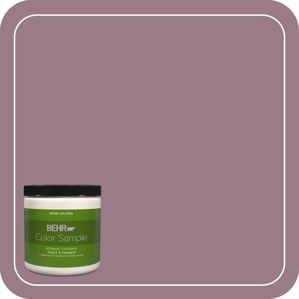 BEHR PREMIUM PLUS 8 oz. #T15-19 Mulberry Wine Semi-Gloss Interior/Exterior Paint & Primer Color Sample