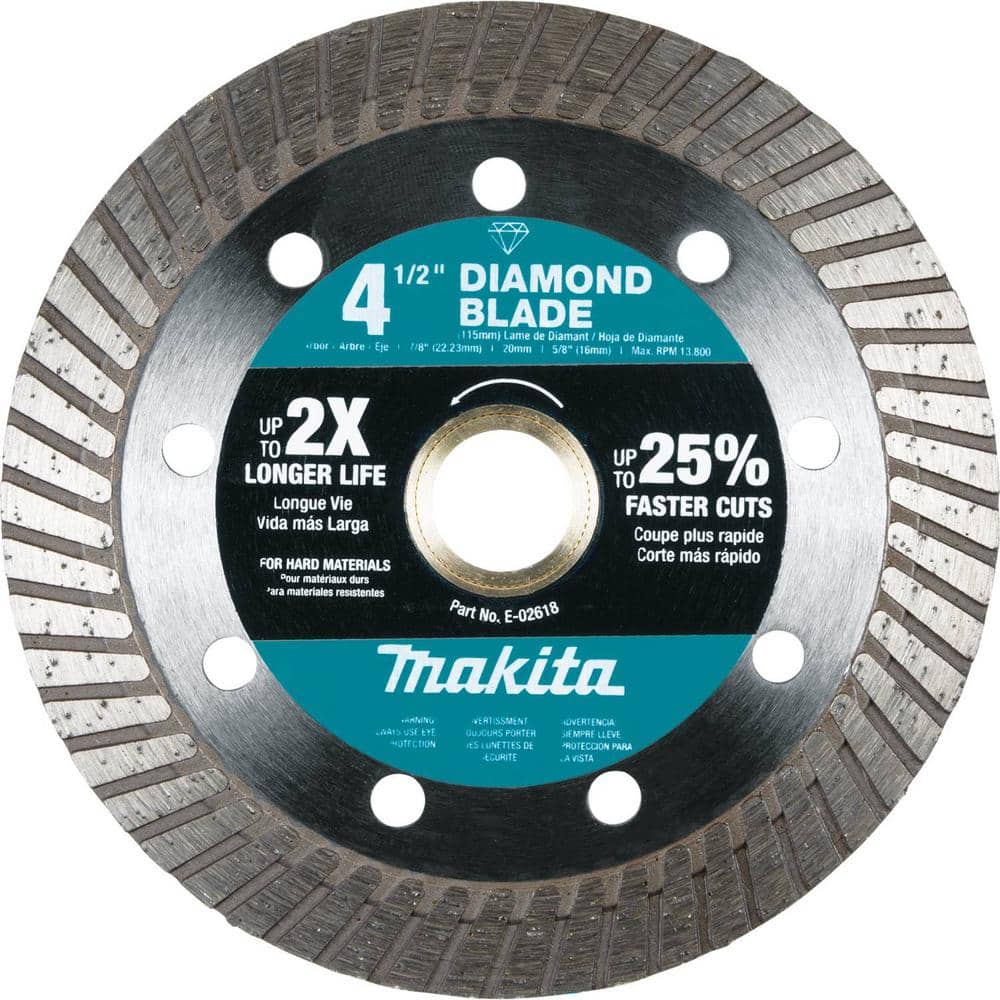 Makita Diamond Blade, Turbo, Hard Material