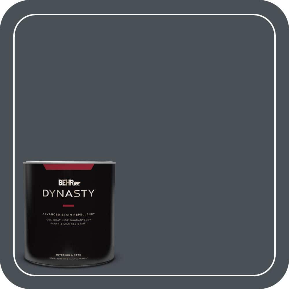 BEHR DYNASTY 1 qt. #T15-2 Seared Gray Matte Interior Stain-Blocking Paint and Primer