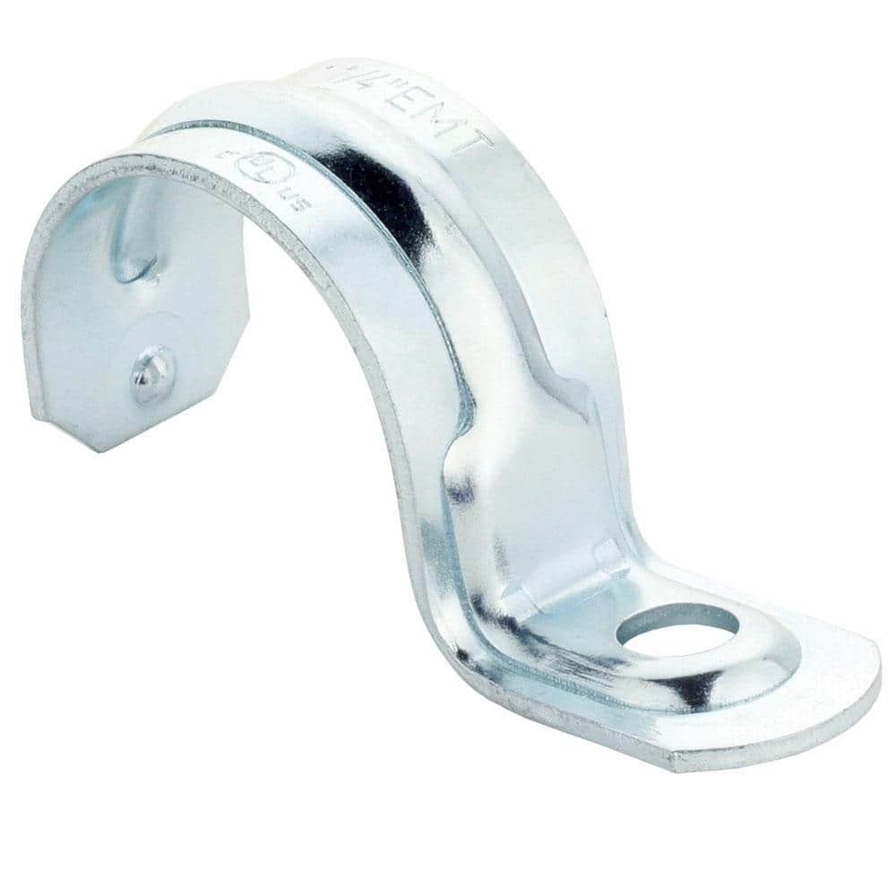 Commercial Electric 1-1/4 in. Electrical Metallic Tubing (EMT) One-Hole Strap (4-Pack) (2)