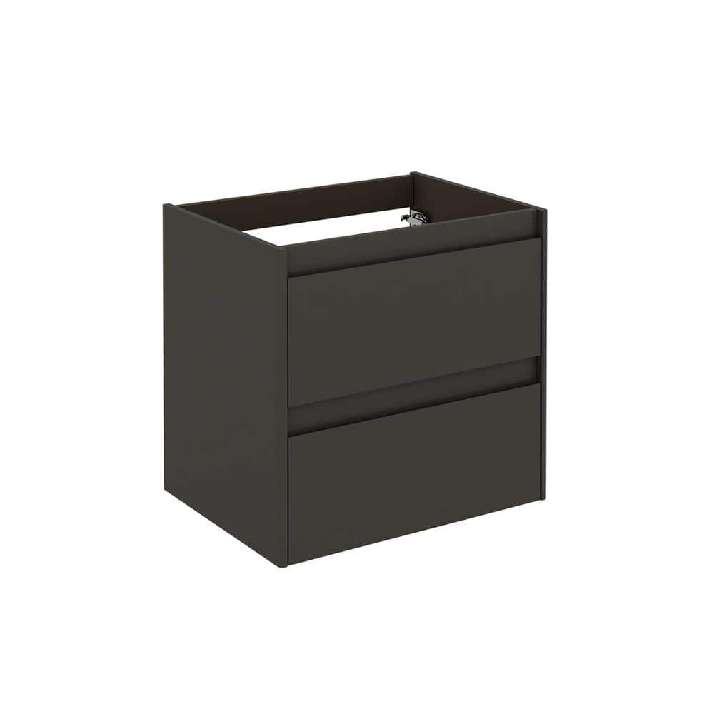 WS Bath Collections 4 in. W 17.6 in. D 21.8 in. H Bath Vanity Cabinet Only Anthracite